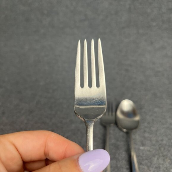 Gorham Ethan Allen Stainless 2 Dinner Forks 1 Dinner Spoon Satin Flatware - Picture 3 of 5